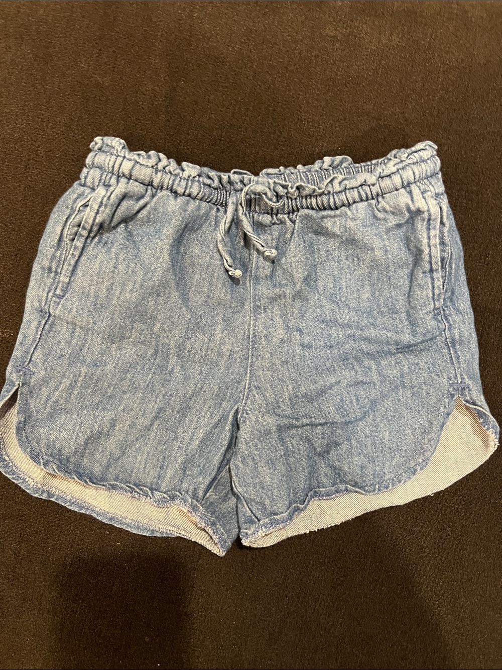 Old Navy Light Wash Denim Drawstring Shorts